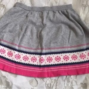 GIRL’S FAIR ISLE GRAY SWEATER SKIRT